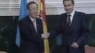 Zapatero se reúne con el secretario general de la ONU en el Congreso