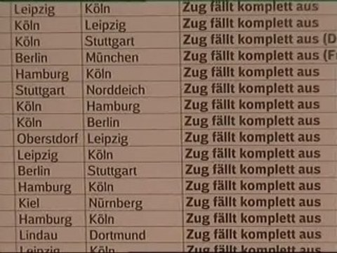 Caos ferroviario en Alemania por la huelga de maquinistas