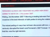 McLaren comunica en su web la ruptura del contrato con Alonso