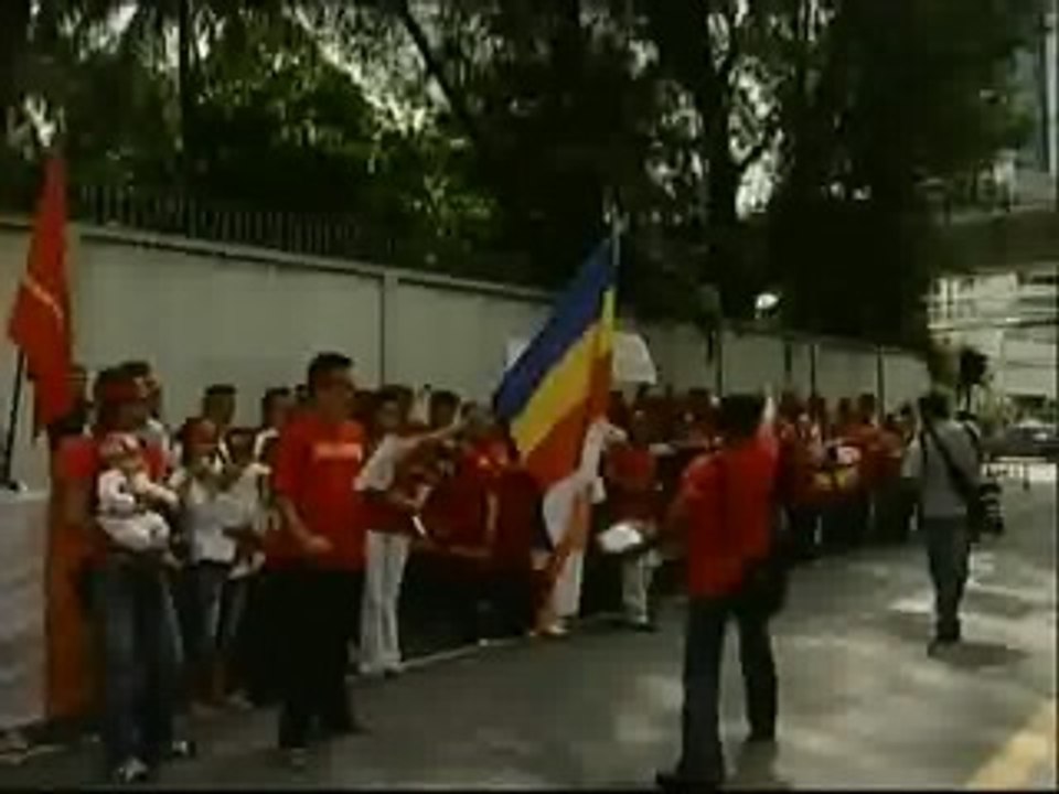 Manifestación por la paz en Birmania