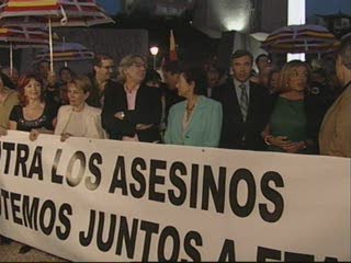 Manifestaciones en repulsa del atentado de ETA