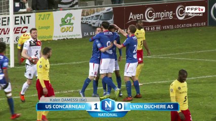 J23-US CONCARNEAU - LYON DUCHERE AS (1-2), le résumé