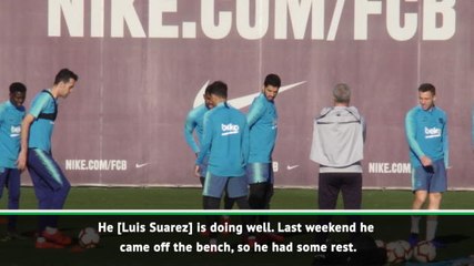 Valverde backs goal shy Suarez ahead of Sevilla game