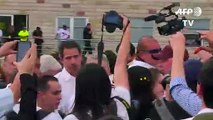 Opositor venezolano Guaidó llega a concierto de lado colombiano