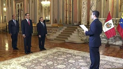Presidente de Perú recibe al embajador designado por Guaidó