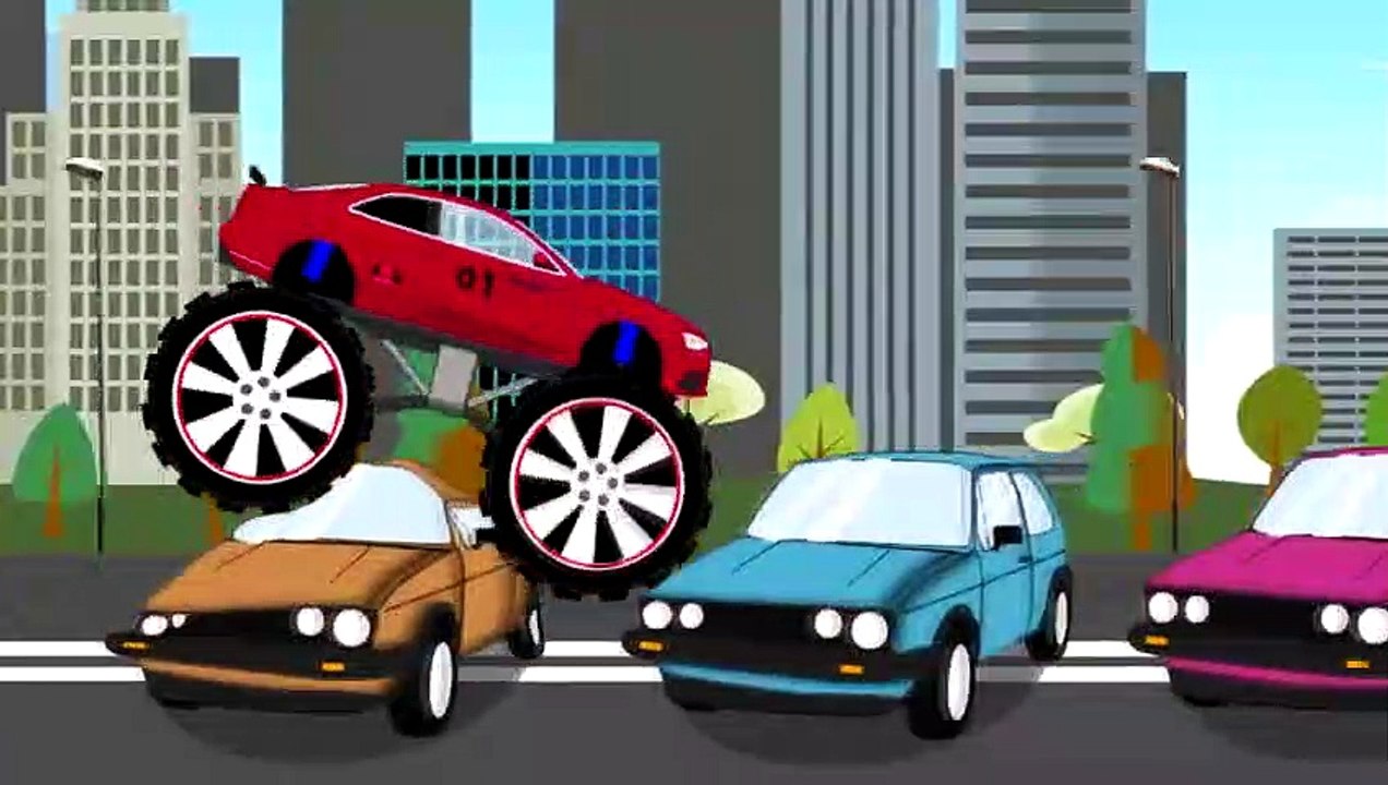 Monster Truck Big Truck Tuning Stunts | For Children