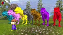Learn Dinosaur Colors With Balls For Kids ## || blue pink orange yellow skyblue purple