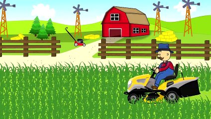 Lawn Mower | Farmer | Fairy Tales | Agriculteur De L'Herbe De Tonte € Un Conte De Tondeuse À Gazon