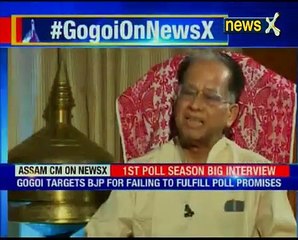 Assam CM Tarun Gogoi's exclusive chat with NewsX