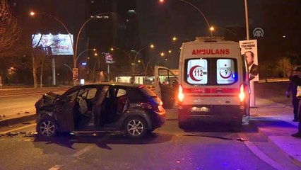 Başkentte Trafik Kazası: 1 Yaralı