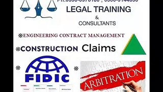 #EngineeringContractManagement    #Fidic ,  #Constuction #claims  #constructionClaims   #Arbitration  #legal #trainin9