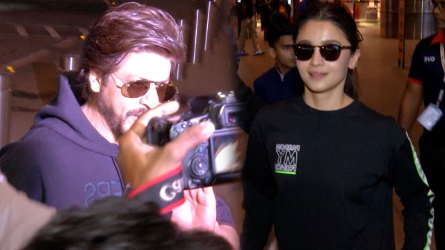 Shahrukh Khan And Alia Bhatt looks stunning in black at Mumbai Airport: Watch Video | Boldsky