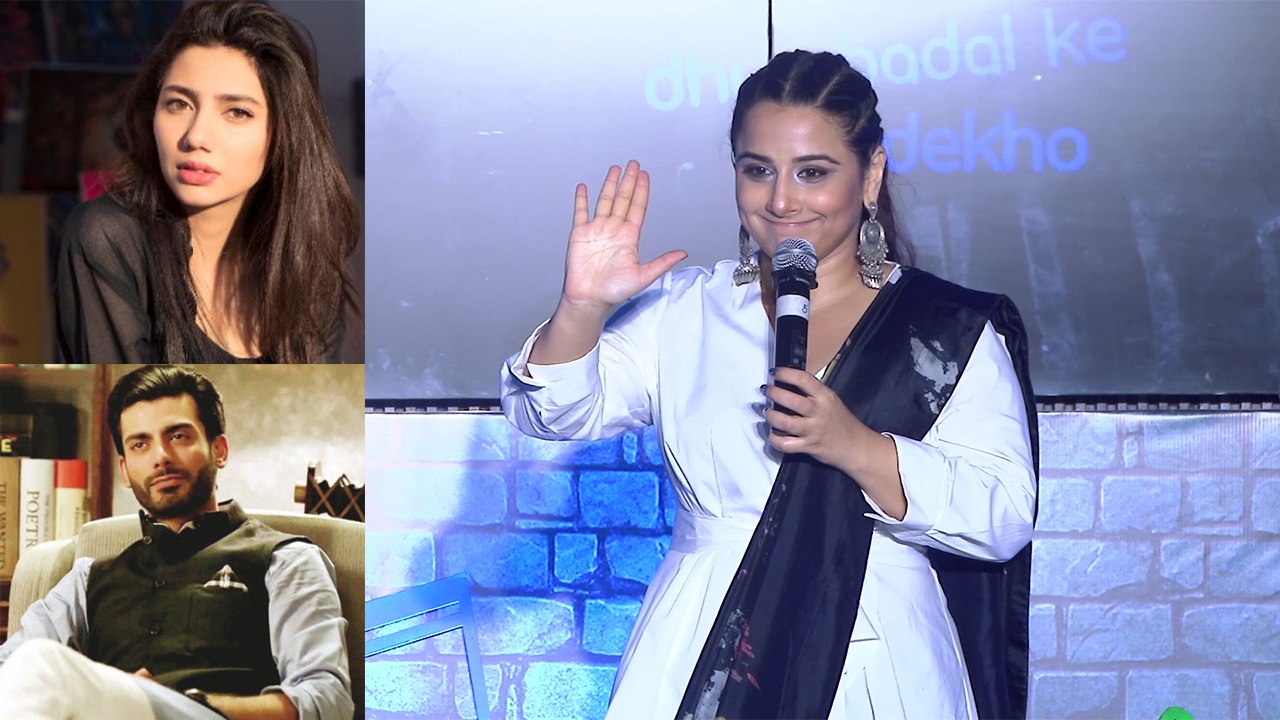 Vidya Balan opens up about banned Pakistani artistes; Watch Video | FilmiBeat