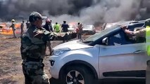 Fire at Aero India 2019 venue