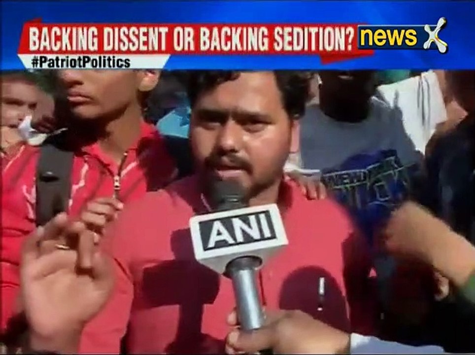 Patriot Politics_ ABVP protest against on JNU row in Varanasi