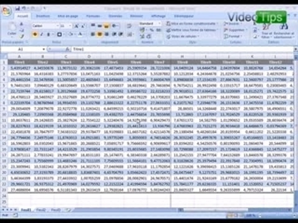 Imprimer sur une Feuille un tableau Excel