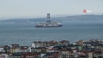 Türkiye'nin yeni sondaj gemisi Yalova açıklarında demirledi