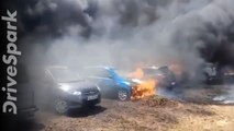 Bangalore Air Show 2019 Fire Accident: Over 100 Vehicles Burnt To Ashes