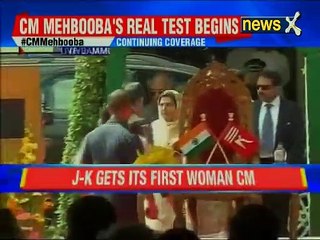 Mehbooba Mufti takes oath as Jammu & Kashmir's first woman Chief Minister