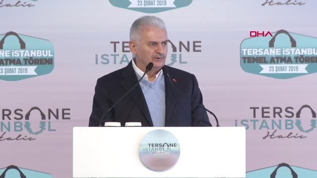 İstanbul Binali Yıldırım Tersane İstanbul'un Temel Atama Töreninde Konuştu 2