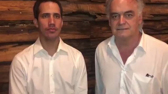 González Pons y otros miembros del PP se reúnen con Juan Guaidó.