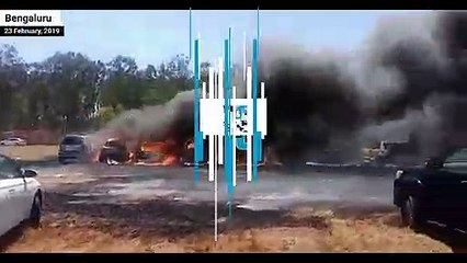 Aero India Show: Massive fire near venue, almost 300 cars burned