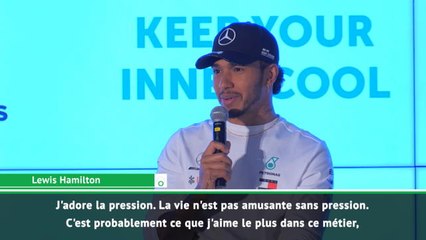 Mercedes - Hamilton : "J'adore la pression"