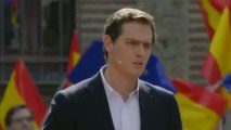 Albert Rivera, en la Plaza de la Villa de Madrid.