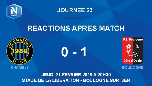 [NATIONAL] J23 Réactions après match USBCO - Chambly