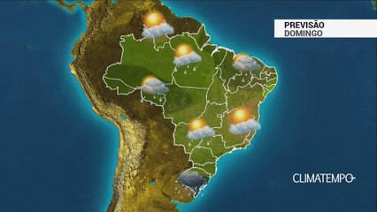 Previsão Brasil – Frente fria avança no Sul