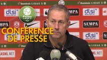 Conférence de presse AS Nancy Lorraine - Gazélec FC Ajaccio (3-1) : Alain PERRIN (ASNL) - Hervé DELLA MAGGIORE (GFCA) - 2018/2019