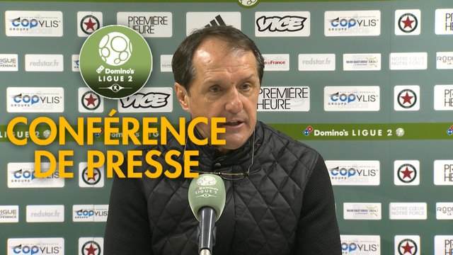 Conférence de presse Red Star FC - Valenciennes FC (1-0) : Faruk HADZIBEGIC (RED) - Réginald RAY (VAFC) - 2018/2019