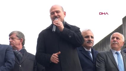 Trabzon Bakan Soylu Sürmene'de Halka Seslendi