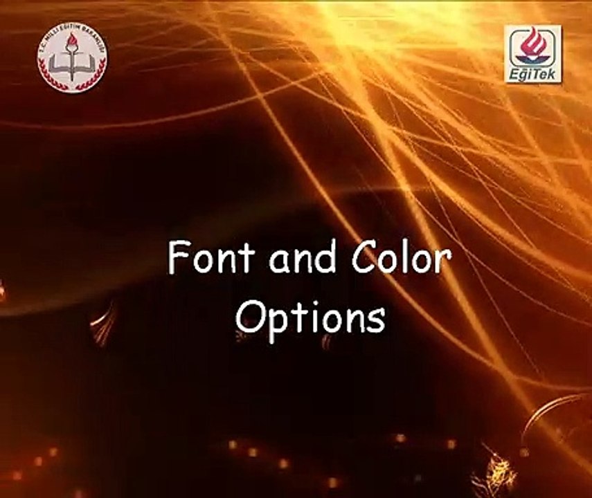08 Fonts And Color Options