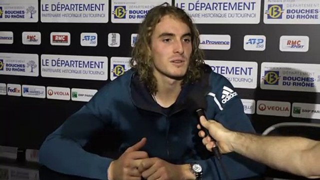 ATP - Marseille - Stefanos Tsitsipas après sa victoire face à David Goffin en demi-finale de l'Open 13