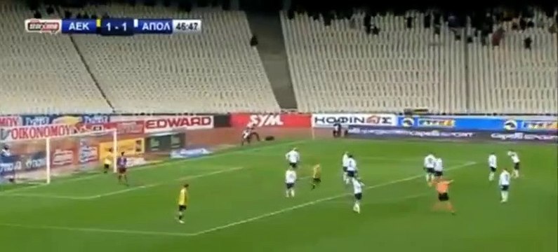 Το γκολ του Λούκα Μπογιέ -ΑΕΚ 2-1 Απόλλων Σμύρνης 23,02,2019 (HD)