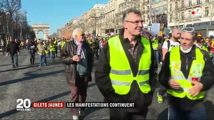 "Gilets jaunes" : les manifestations continuent