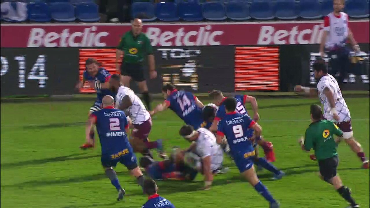 TOP 14 - Essai Alexandre ROUMAT (UBB) - Bordeaux-Bègles - Grenoble - J17 - Saison 2018/2019