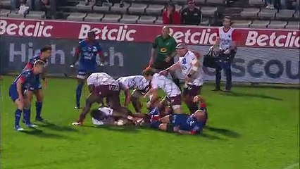 TOP 14 - Essai Romain BUROS (UBB) - Bordeaux-Bègles - Grenoble - J17 - Saison 2018/2019
