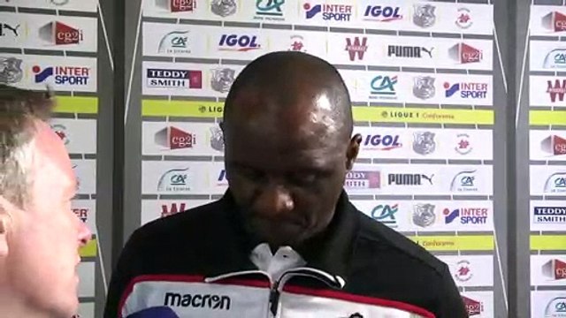 Après le match Amiens SC - OGC Nice, Patrick Vieira