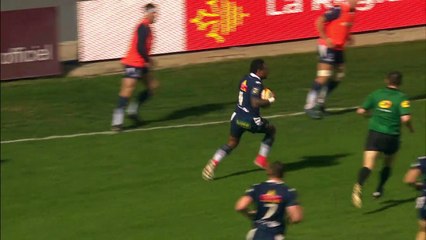 TOP 14 - Essai Benito MASILEVU (SUA) - Perpignan - Agen - J17 - Saison 2018/2019