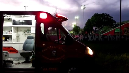 Ciclista é socorrido no Centro Esportivo Ciro Nardi