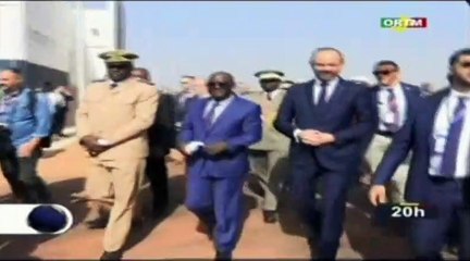 ORTM/Visite du Premier ministre français, Édouard Philippe sur le chantier de la station de pompage de kabalage