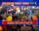 Delhi Chief Minister Arvind Kejriwal meets martyrs kin in Punjab