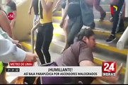 Metro de Lima: usuaria discapacitada debe arrastrarse a causa de ascensores malogrados en estación Gamarra