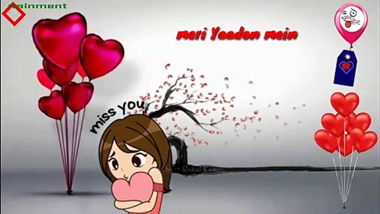Love whatsapp status, Meri Yaadon Main, Mere Khwaabon Main Roj Aate HoTum...