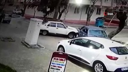 Otomobile yol veren yaya ölümden böyle kurtuldu