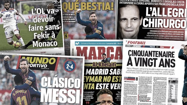 La prestation XXL de Lionel Messi fait les gros titres en Espagne, Massimiliano Allegri réclame du changement à la Juve