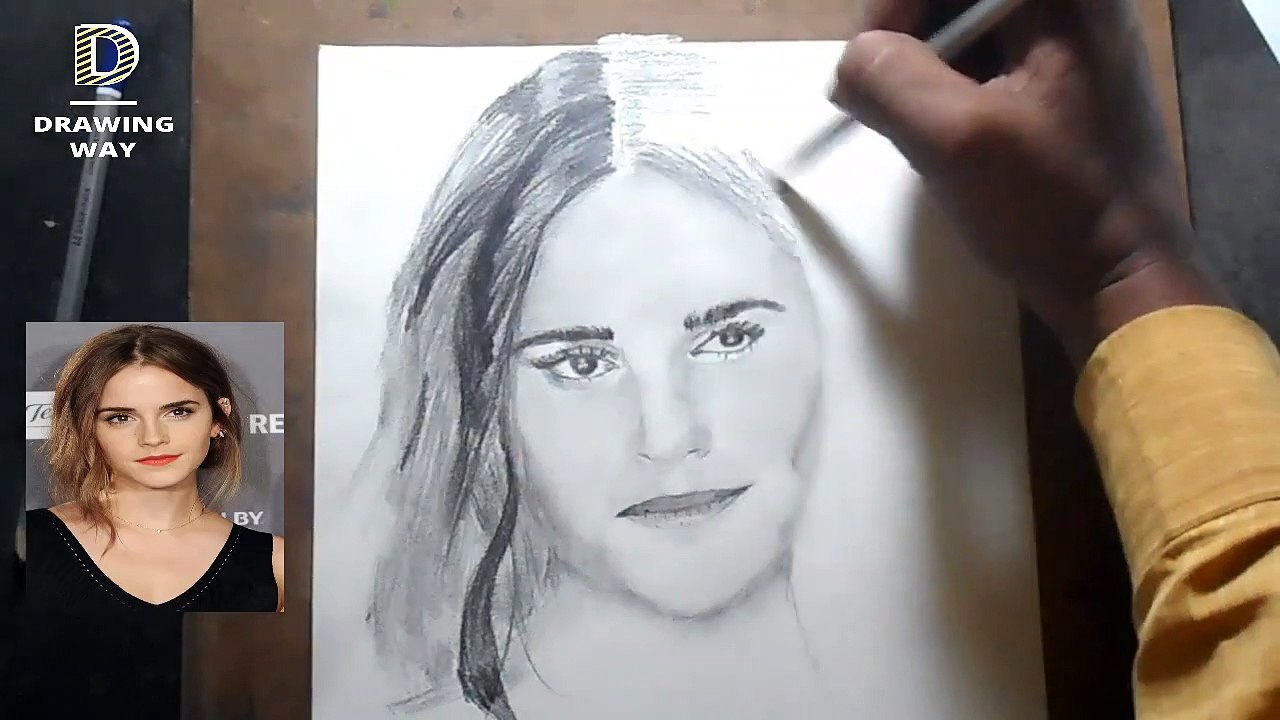 How to draw Emma Watson ( 367 )