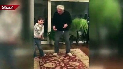 Dede torundan eğlenceli dans